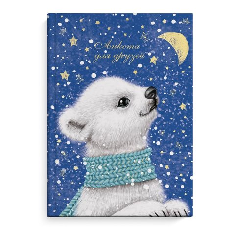 анкета для друзей Мишка-звездочет 50030