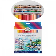 карандаши цветные 72цв Гамма Классические шестигранные 210119_02 европодвес картонная коробка