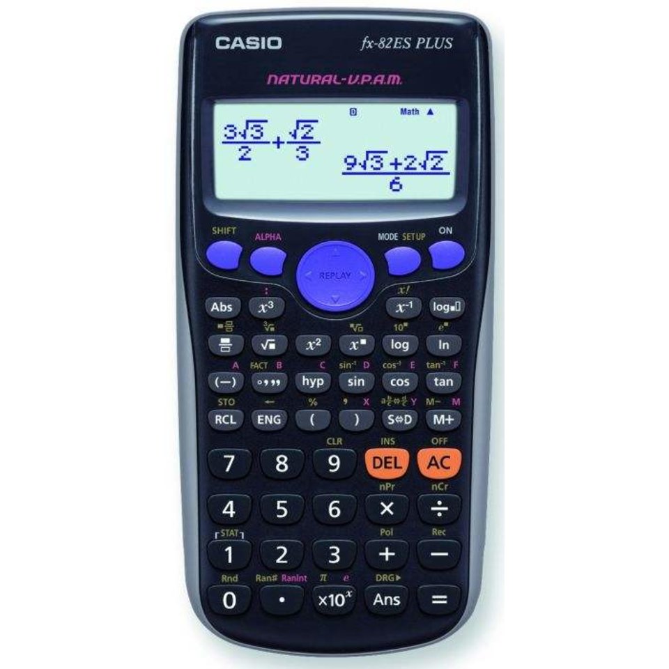 калькулятор научный 10+2 разрядов CASIO FX-82ESPlus 252 функции 199119