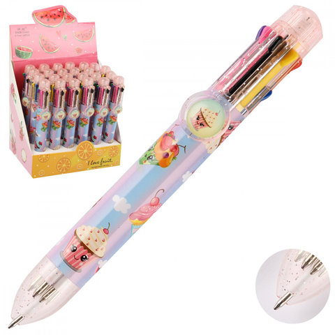 ручка шариковая Cake автоматическая 8-цветная 0.7мм, детская