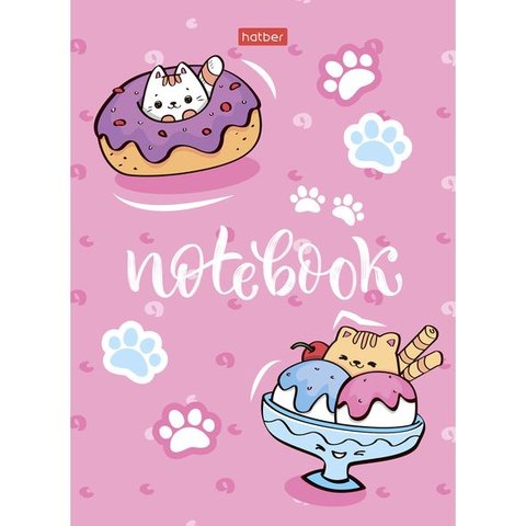 записная книжка А6 64 листа Сладкие котики 23783 (066207)