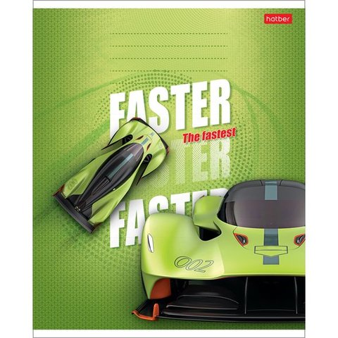 тетрадь 12 листов Самый быстрый в клетку 067655