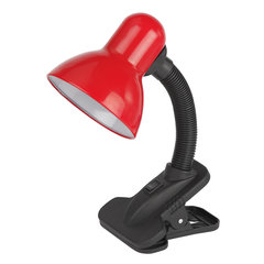 светильник ЭРА настольный N-102-Е27-40W-R на прищепке красный
