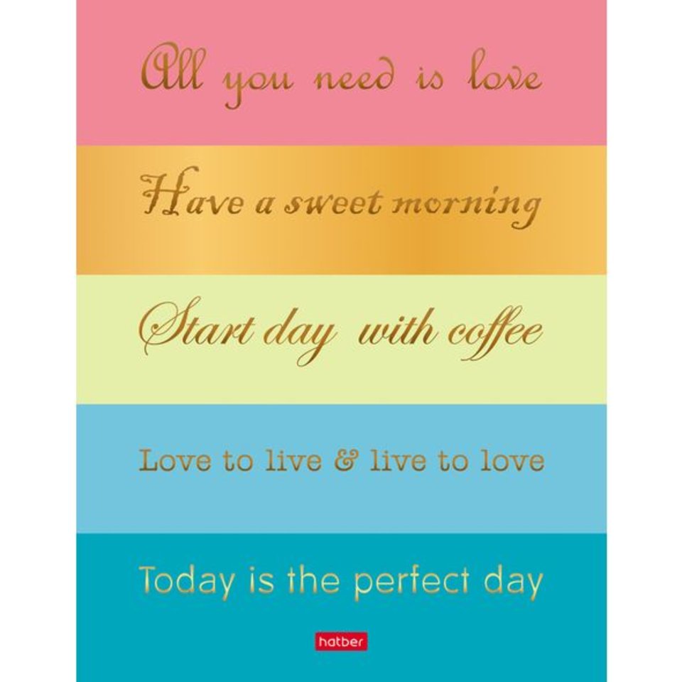 тетрадь на кольцах А5 120 листов Be happy 063282