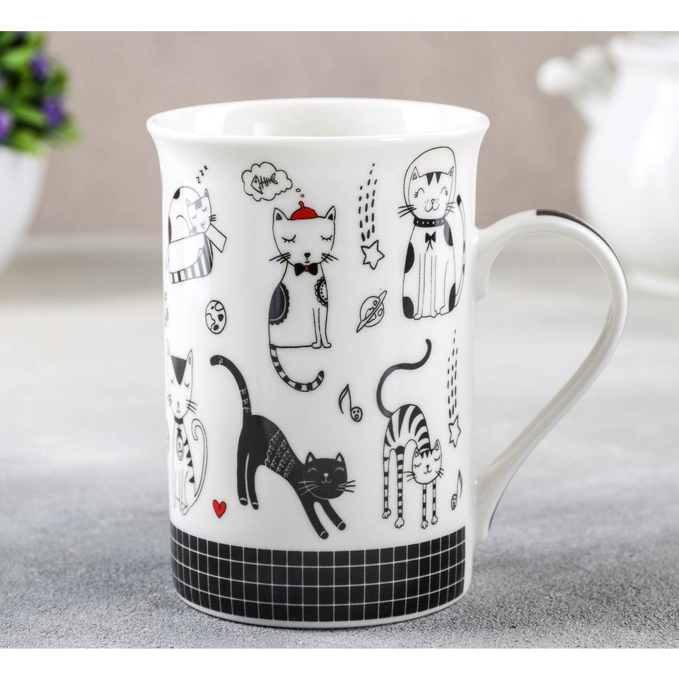 кружка в пакете Кошачьи будни 4937774