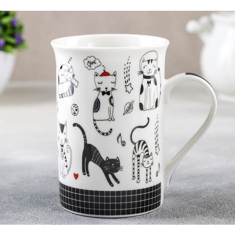 кружка в пакете Кошачьи будни 4937774