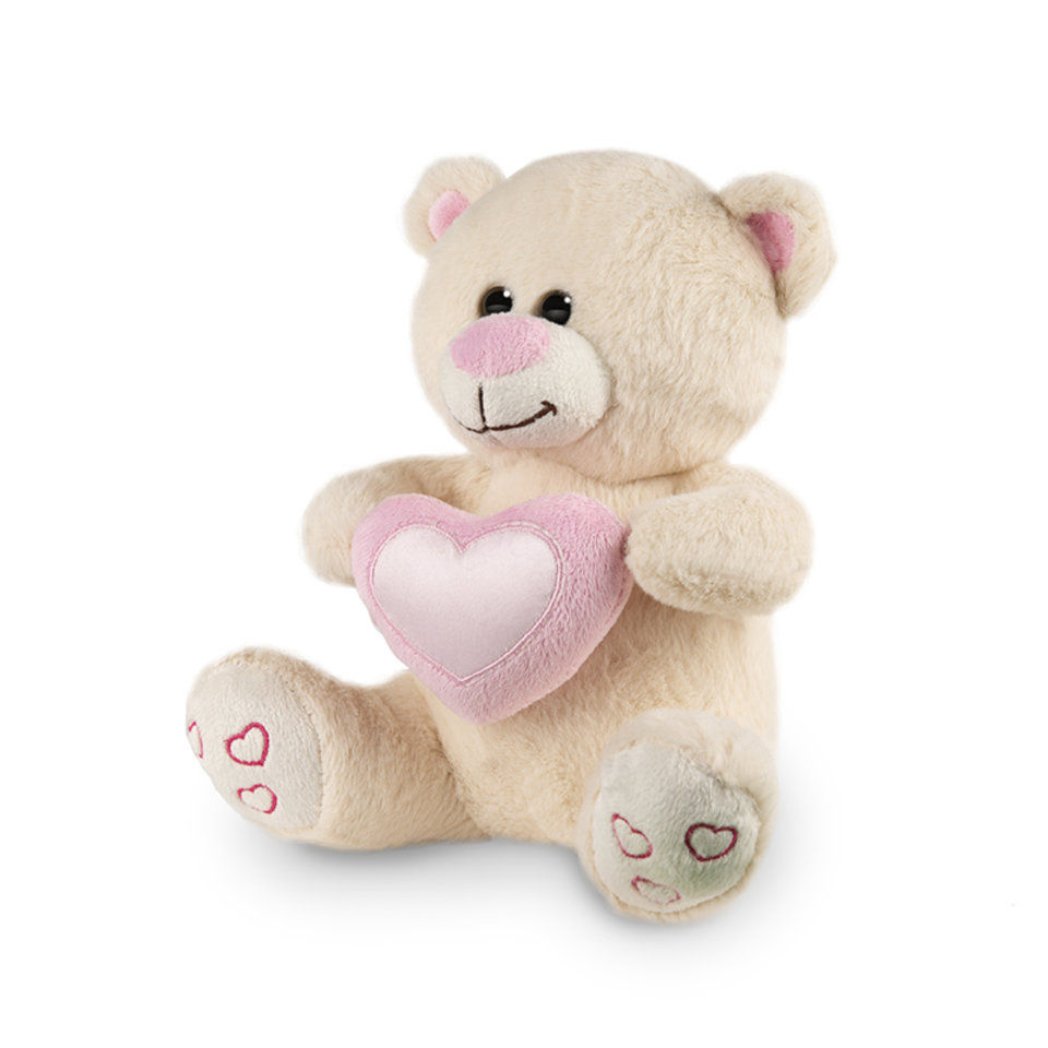 Медведь Бежевый с сердцем 22см MT-HH-B28876EC