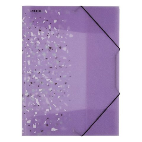 папка на резинке А4 0.4мм пластиковая Crystal Dream deVentе 3070903 сиреневая прозрачная