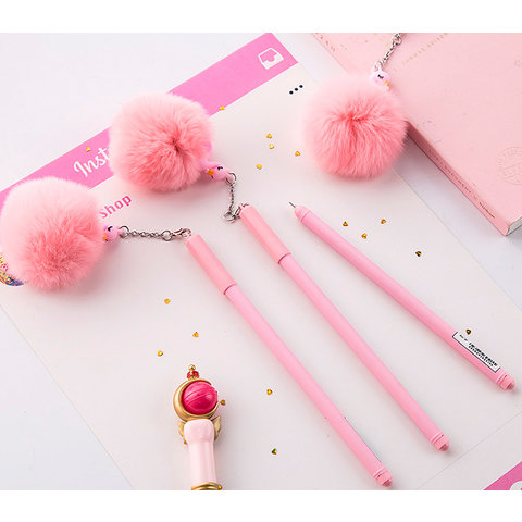 ручка Flamingo с брелком 475