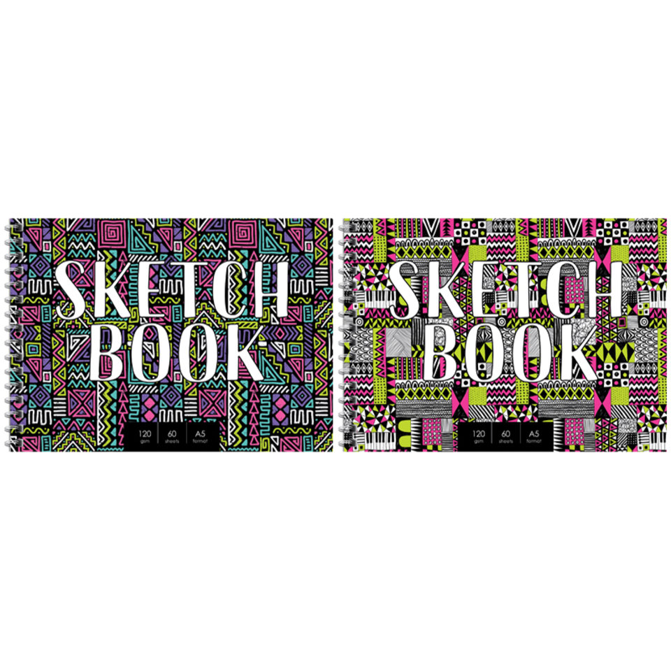 скетчбук А5 60 листов Sketchbook 120г/м2 на гребне 15954 (251530)