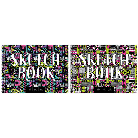 скетчбук А5 60 листов Sketchbook 120г/м2 на гребне 15954 (251530)