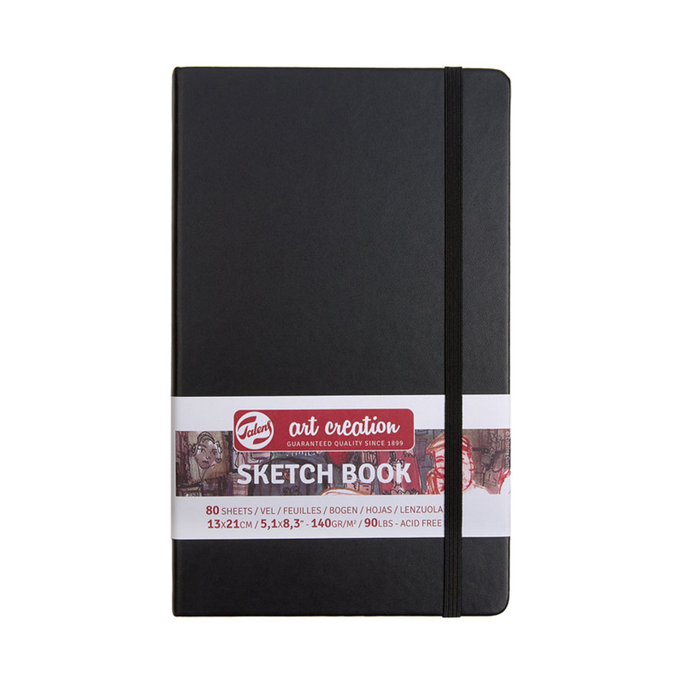скетчбук А5 80 листов Art Creation 140г/м2 черный 9314002M