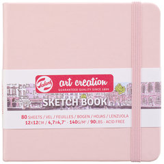 скетчбук А6 80 листов Art Creation 140г/м2 квадратный розовый 9314014M