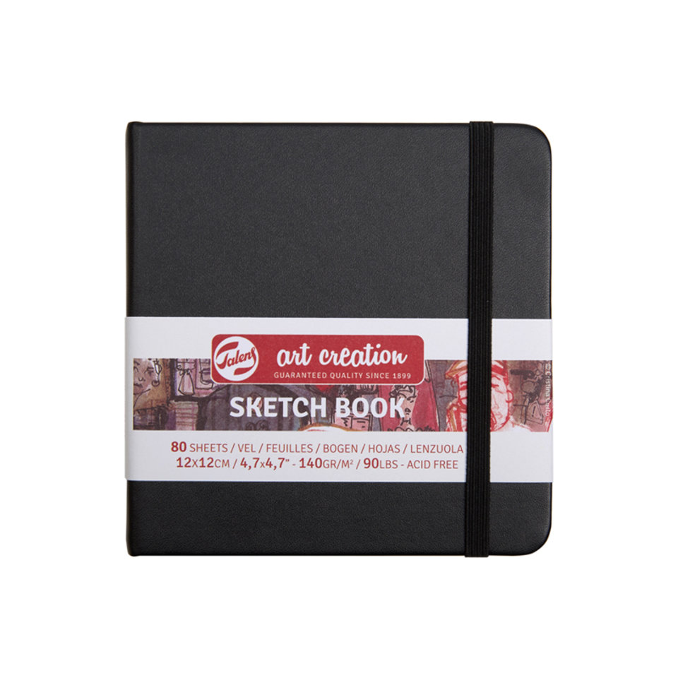 скетчбук А6 80 листов Art Creation 140г/м2 квадратный черный 9314004M