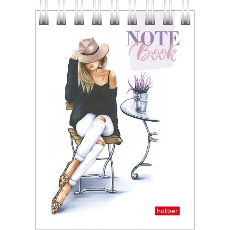 блокнот А7 60 листов Happy time на гребне 066624