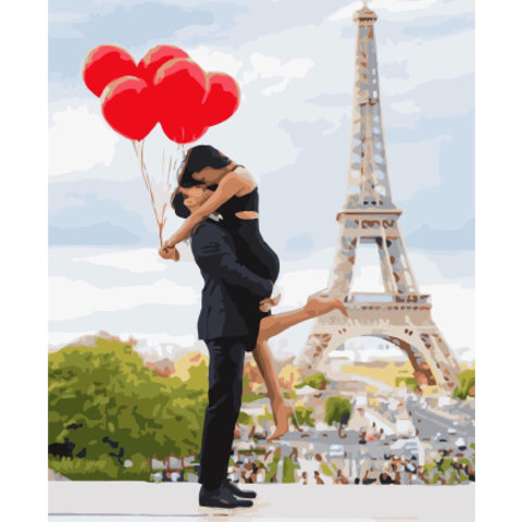 картина по номерам Воздушная любовь 40х50см PK38053
