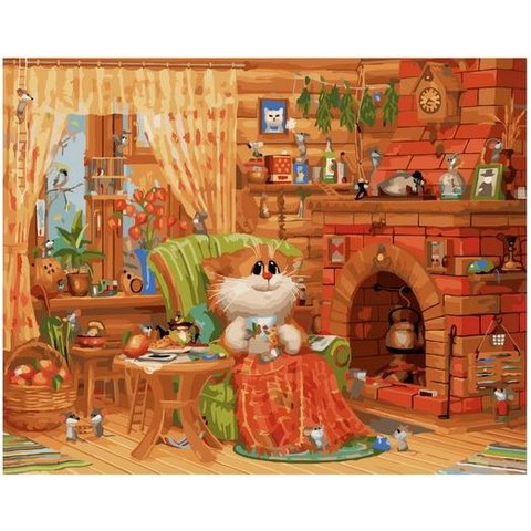 картина по номерам Домашняя идиллия 40х50см PK76003