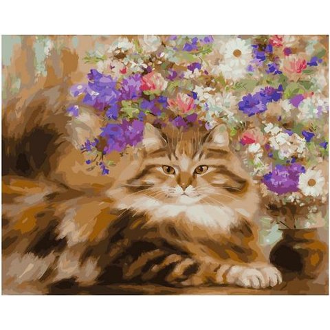 картина по номерам Летний день на даче 40х50см PK90029