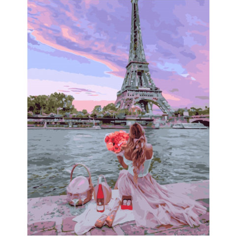 картина по номерам ПК Парижский пикник 40х50см GX32007
