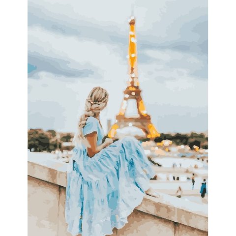 картина по номерам Романтический Париж 40х50см PK16014