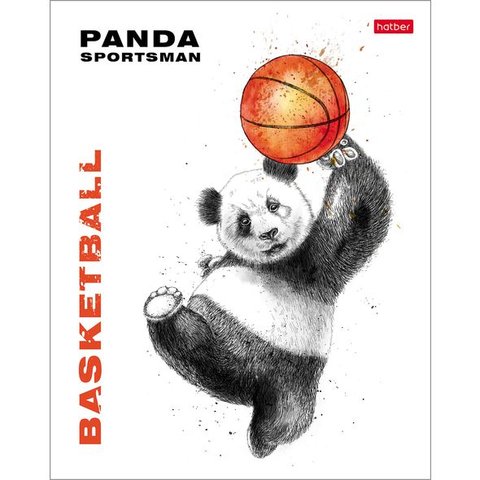 тетрадь 48 листов Панда-Спортсмен в клетку 068036