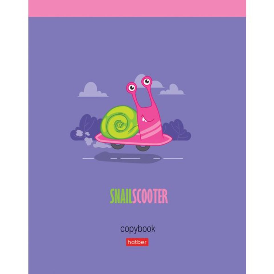 тетрадь 48 листов Прикольные Улитки в клетку 068578