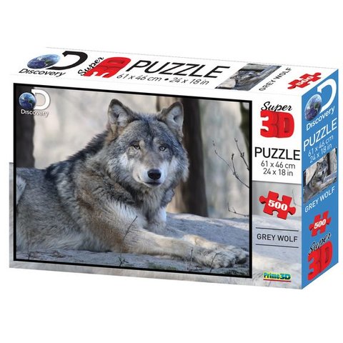 пазл 500 элементов SUPER 3D Волк 10152