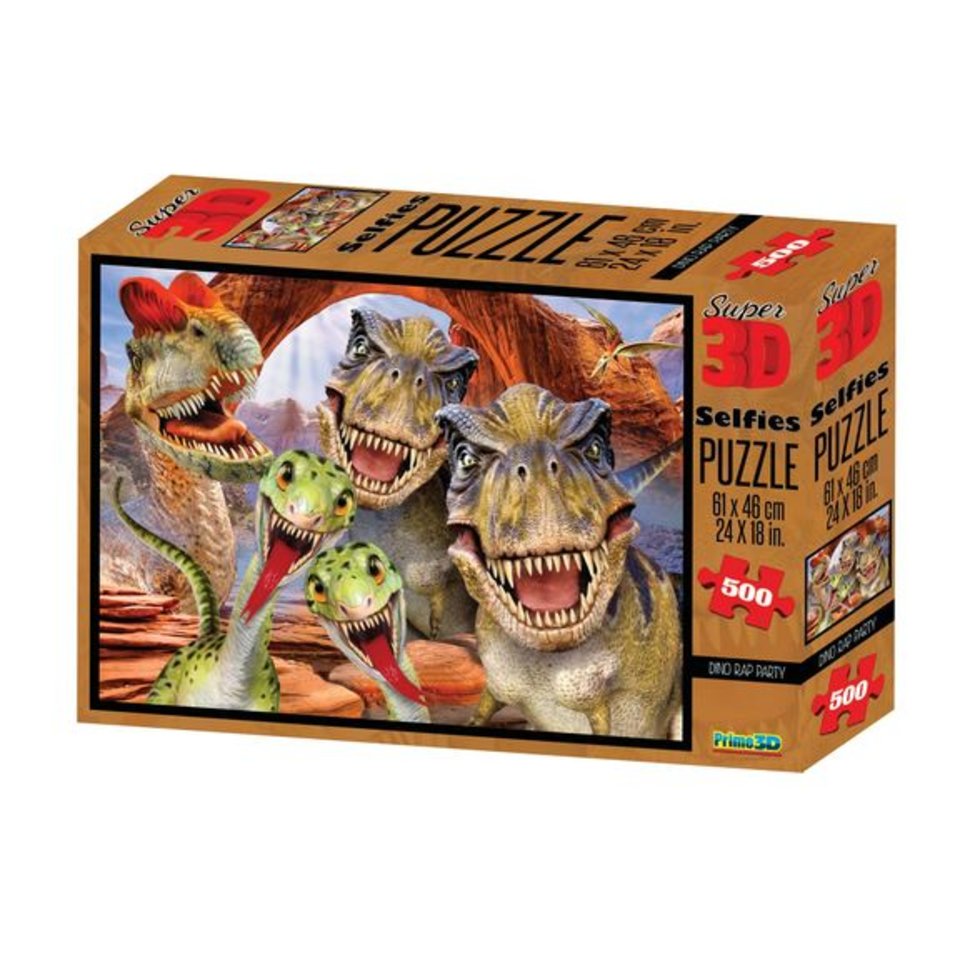 пазл 500 элементов SUPER 3D Дино селфи 10132