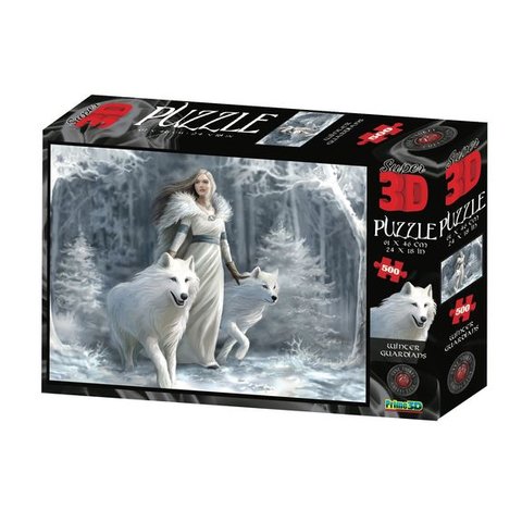 пазл 500 элементов SUPER 3D Зимние стражи 10141