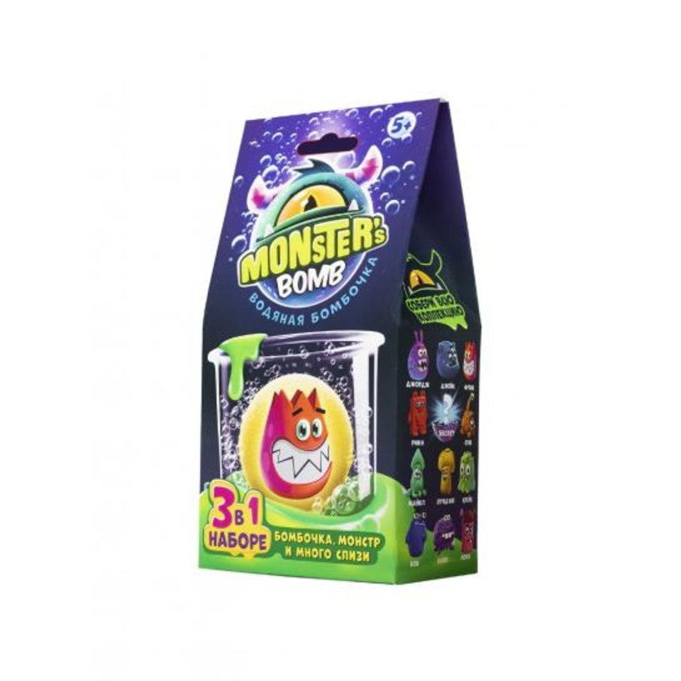 слайм Monsters bomb MB001P в наборе