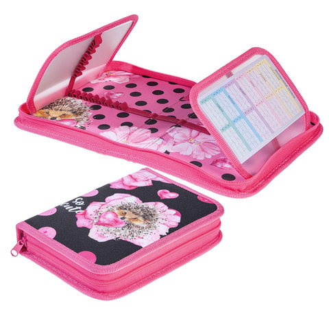 пенал Ежик в горошек с 2 планками Npk 37089 Hatber