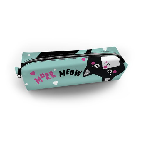 косметичка для девочки Смешной котик Npk 40111 Hatber