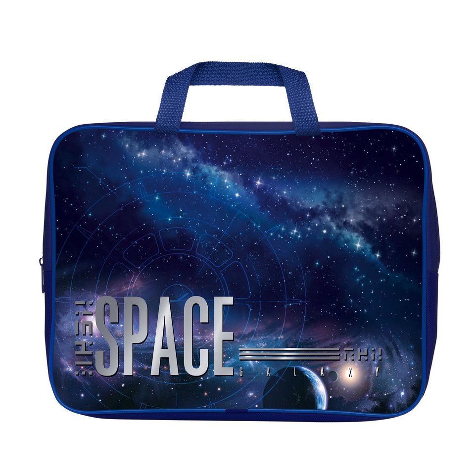 папка для тетрадей А4 с ручками Space текстиль NSn 79021 Hatber
