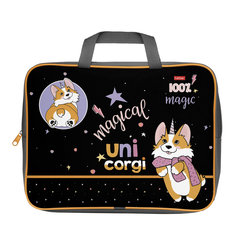 папка для тетрадей А4 с ручками Волшебник корги текстиль NSn 72026