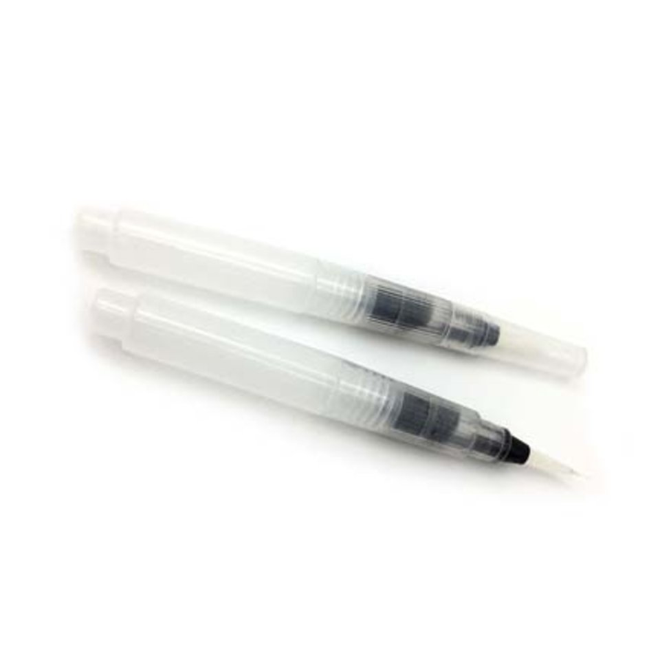 кисточка синтетика художественная с резервуаром для воды круглая размер M