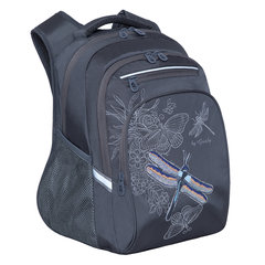 рюкзак для девочки GRIZZLY темно-серый RG-161-3/2