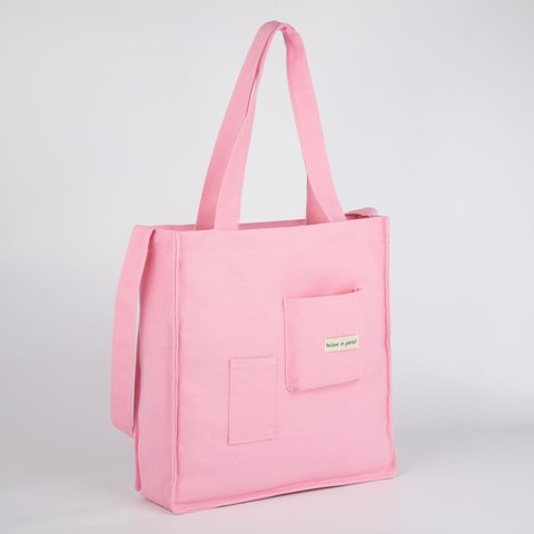 сумка текстильная Розовый 37х38см 5517372