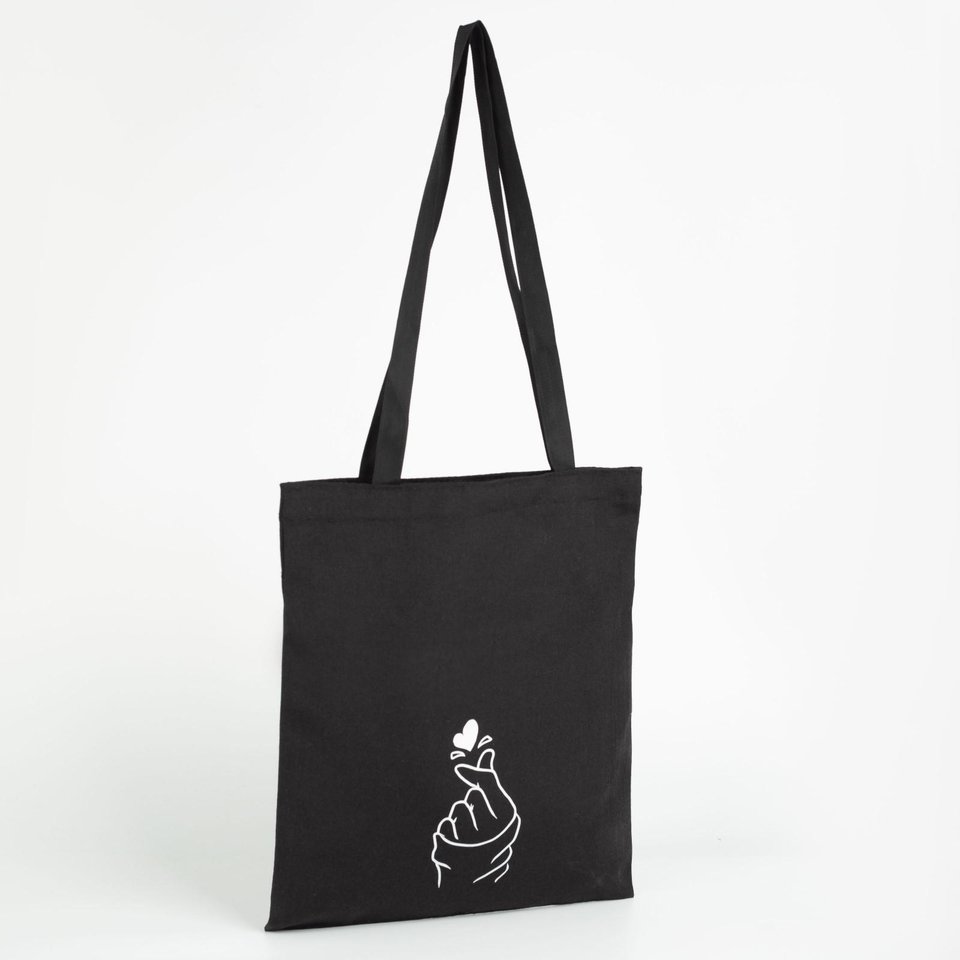 сумка текстильная Сердечко 35х40см 6903950