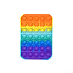 игрушка антистресс Залипательные пузырьки радуга 5 форм в ассортименте (квадрат, круг, яблоко, сердце, набор) 5422594
