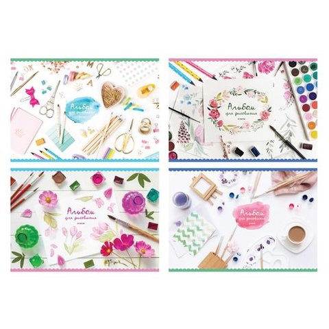 альбом для рисования 20 листов "Мои поделки" на гребне 7393 BG