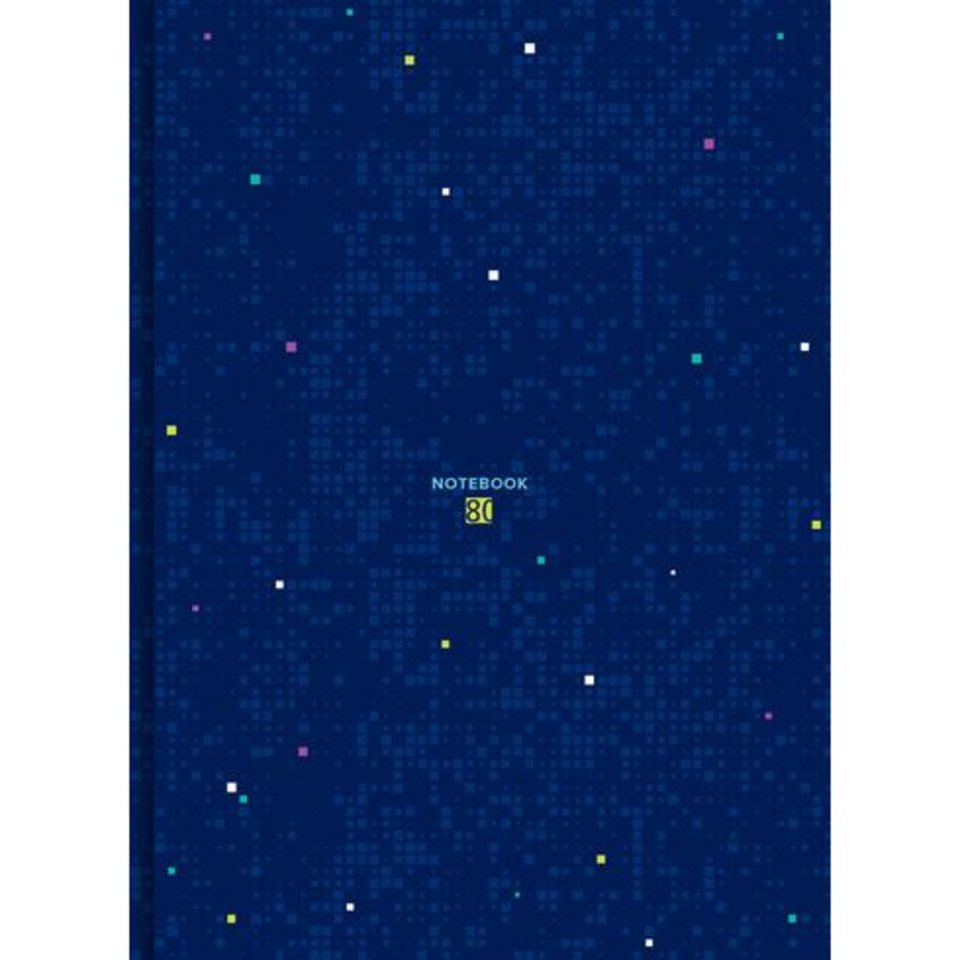 книга для записи А4 80 листов "Blue pixel" 9087 BG