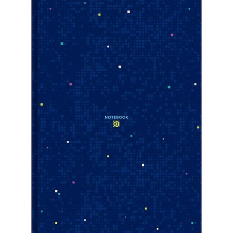 книга для записи А4 80 листов "Blue pixel" 9087 BG