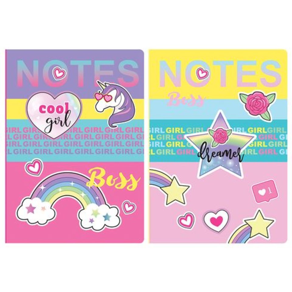 книга для записи А5 64 листа "Cool girl" 9755 BG