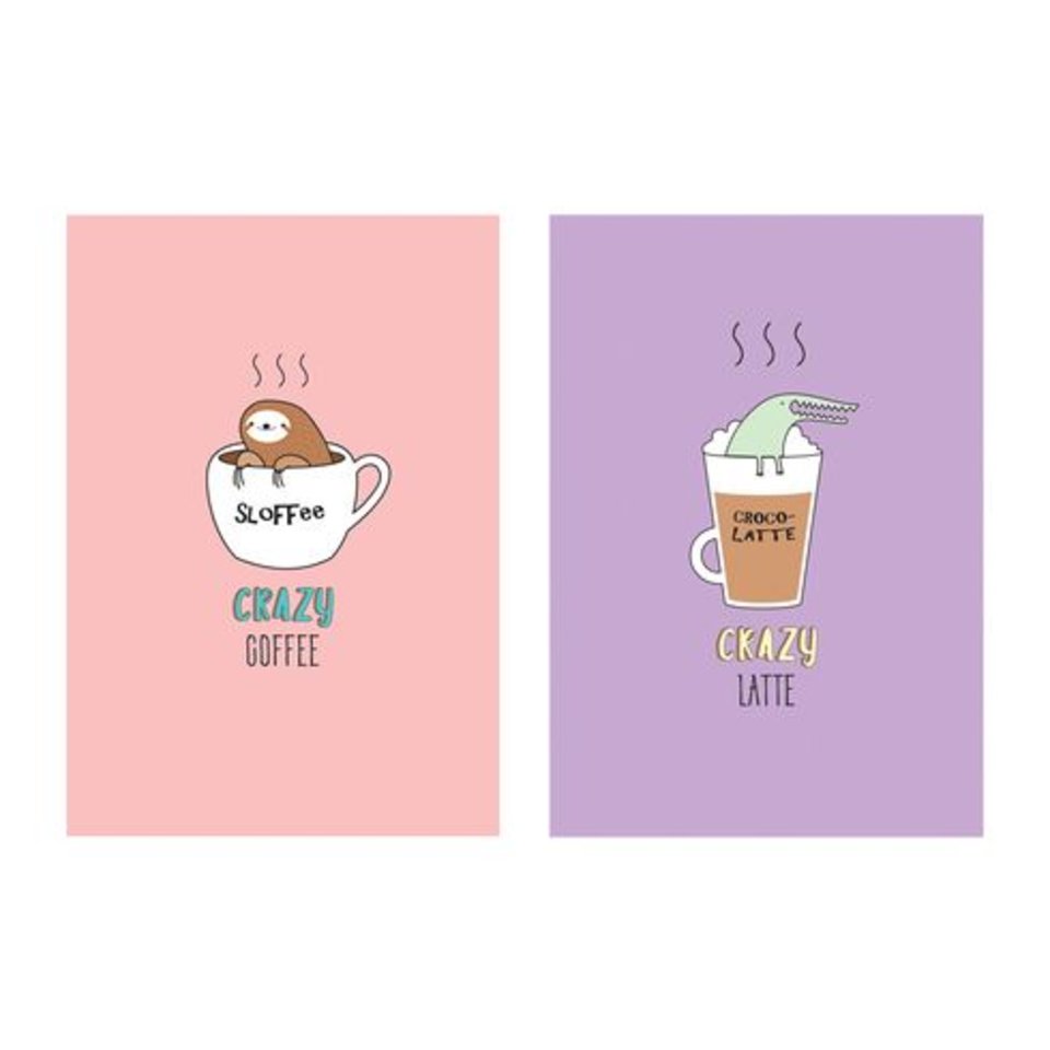 книга для записи А5 64 листа "Crazy Latte" 9684 BG