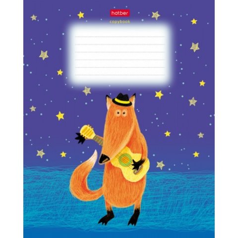 тетрадь 18 листов Funny fox в клетку 068441