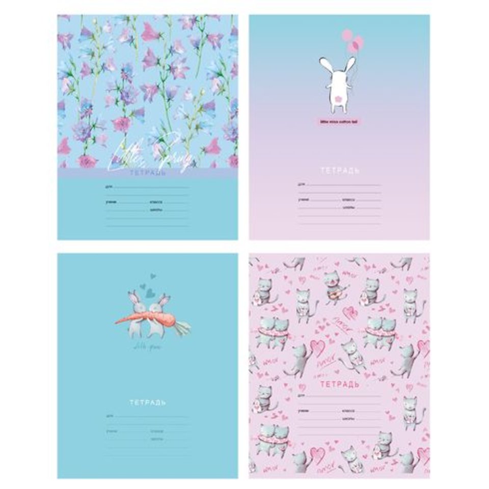 тетрадь 18 листов Little miss в клетку 9762 BG