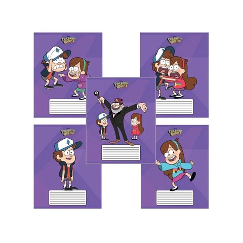 тетрадь 18 листов Гравити Фолз в клетку 068734