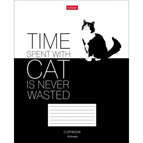 тетрадь 18 листов Умные звери в клетку 068031