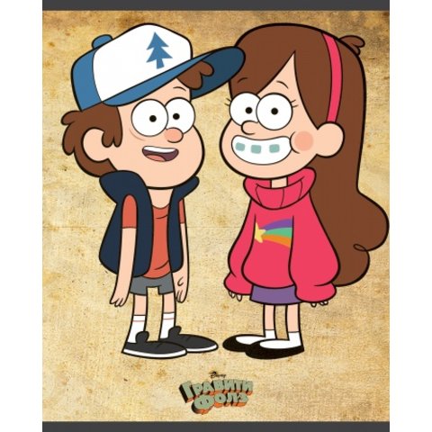 тетрадь 24 листа Гравити Фолз в клетку 068736