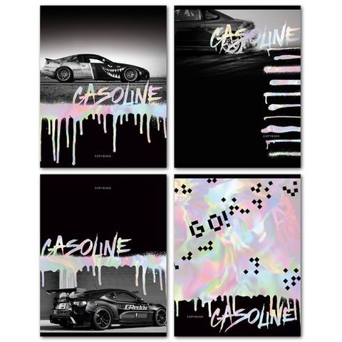 тетрадь 48 листов Gasoline в клетку 9803 BG